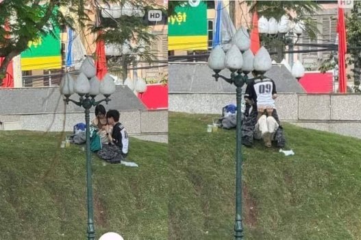 Clip cặp đôi Bắc Ninh quan hệ táo bạo giữa công viên