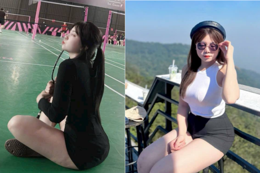 Em sinh viên mặt dễ thương mông to tròn