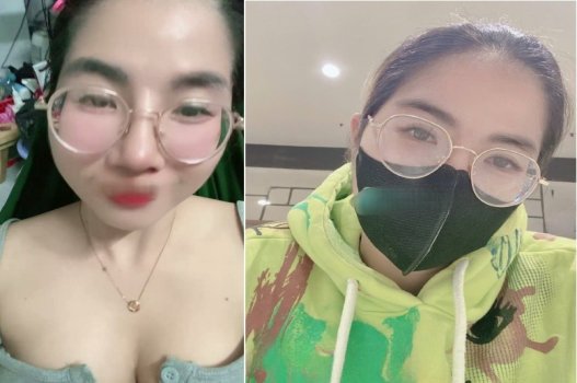 Gái dâm nói chuyện vài câu đã khoe bím