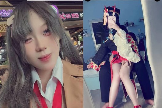 Nàng cosplay lộ clip sex bí mật với bạn thân bạn trai