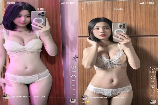 Tiktok bím múp ngực căng mọng quyến rũ