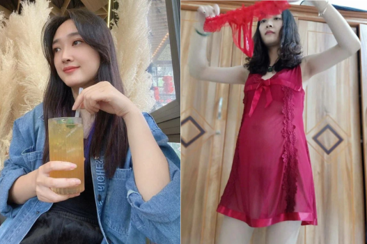 Vợ dâm chỉ ham mặc lọt khe lúc làm tình